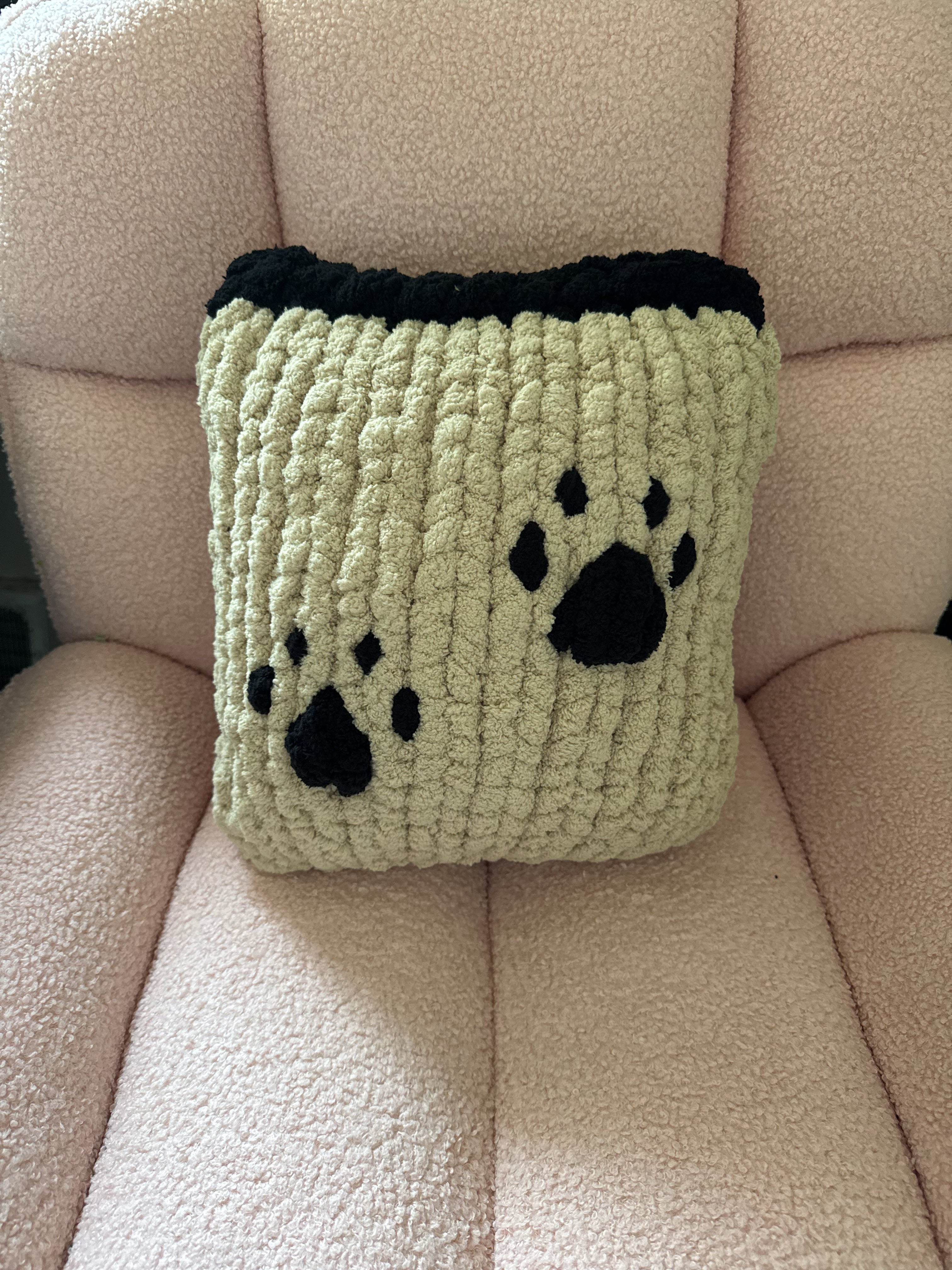 Paw Print Pillow